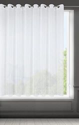 Eurofirany Cortina Transparente Monocolor con Estructura Vertical de Lluvia con Ojales – 1 Pieza Simple y Ligera y Elegante – Clásico salón Dormitorio habitación habitación Infantil Cocina