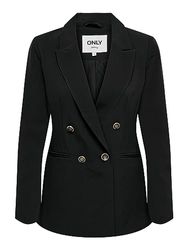 ONLY ONLASTRID Life L/S Fit Blazer TLR Noos, Blazer Donna, Black,