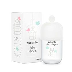 Suavinex, Baby Cologne, Eau de Cologne pour Bébé, Parfum Enfant et Bébé avec Faible Concentration d'Alcool, Ne Tache pas les Vêtements, Rafraîchissante, Douce, Arôme Délicat, avec Vaporisateur, 100 ml