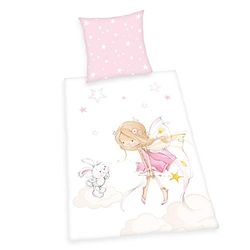 Herding Bedding Set, Cotton, Pink, 70 x 90 cm, 140 x 200 cm