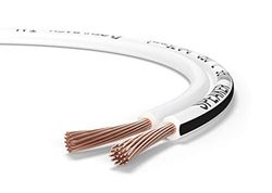 Oehlbach Speaker Wire SP-7 - Stereo HI-FI luidsprekerkabel - luidsprekerkabel met OFC (zuurstofvrij koper) 2 x 0,75 mm² - mini spoel luidsprekerkabel - wit - 30 meter