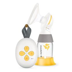 Medela Extractor de leche eléctrico Solo, notablemente más silencioso, recargable por USB, con embudo PersonalFit Flex y tecnología de extracción de 2 fases de Medela