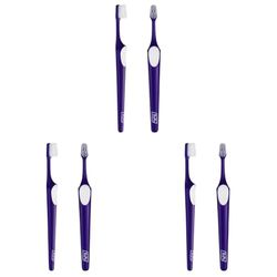 TePe Brosse à dents Supreme Compact - Forme conique à poils courts et longs pour un nettoyage optimal en douceur dans les espaces interdentaires - Couleur aléatoire 1x1 (Lot de 3)
