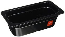 Lacor 66310J - Cubeta negra melamina gn 1/3 176x325x100