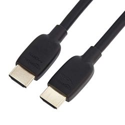 Amazon Basics HDMI-kabel, 48 Gb/s, hoge snelheid, 8K@60Hz, 4K@120Hz, vergulde connectoren, ethernet-ready, 1,8 meter, zwart