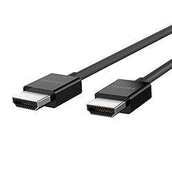 Belkin Ultra HD High Speed Premium HDMI-kabel, 4K / Dolby Vision HDR10+, optimale beeldkwaliteit met Apple TV, 2 m - Zwart