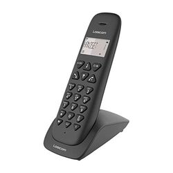 Logicom VEGA 155T - Telephone fixe sans fil - Avec Répondeur - Solo - Téléphones analogiques et dect -Noir
