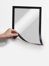 Durable 486901 inforam Duraframe Magnetic A4, magnethäftande på metallytor, 5-pack, svart