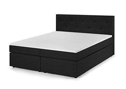 Traumnacht Lit À Sommier Tapissier, Avec Matelas À Ressorts ensachés 7 Zones (H3) et Surmatelas en Mousse Confortable,
