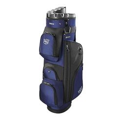 WILSON Staff Golf I-Lock 3 Cart Bag Trolley voor heren 14 wegen marineblauw/zwart 15 Balls