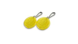 Smiley - Set di 2 riflettori con catena, 10 cm