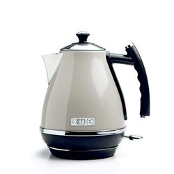 Haden Cotswold Putty Kettle - Premium 1.7L Stainless Steel Electric Kettle with Rapid Boil, Cordless Base, Boil-Dry Protection, and Removable Filter - Best Durable Kitchen Appliance