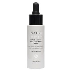 Natio Plant Peptide Line and Wrinkle Serum, 30 ml, anti invecchiamento siero - Serum di ringiovanimento - Daily Serum for Face to Revitalize Skin Texture