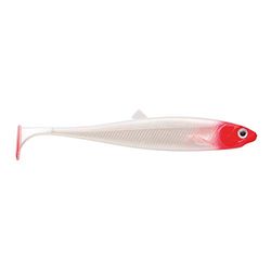 Cebbra Baitfish Cebo Artificial, Unisex-Adult, Blanco/Rojo, 10 cm
