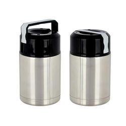 Kinvara Thermos per alimenti in acciaio nero metallo polipropilene 1 L 11,5 x 19,5 x 11,5 cm - Marca EAN: 8430852869906