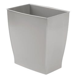 InterDesign iDesign Papelera Rectangular para SPA (11 L), Color Gris