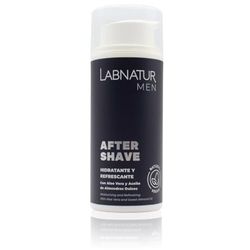 Bálsamo After Shave 100ml Labnatur. Con Aloe Vera y Aceite de Almendras Dulces. Frescor y Suavidad después del Afeitado. Hidrata y protege la piel. Natural y Vegano.