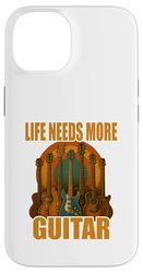 Life Needs More Guitar Guitar Music Lovers Shirt Case for iPhone 14