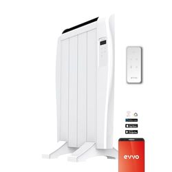EVVO C4 warmtestraler, wit, 600 W, 4 elementen, wifi, afstandsbediening, timer (4 elementen)