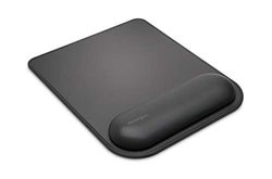 Kensington Alfombrilla para Ratón con Reposamuñecas ErgoSoft, Acolchado ergonómico y antideslizante, Negro