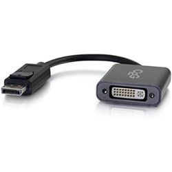 C2G Adaptador ativo DisplayPort macho para DVI-D de ligação dupla fêmea 4K preto, DisplayPort compatível com ecrãs Apple Cinema, Microsoft, Dell, HP, Intel, ASUS, Alienware, Lenovo e muito mais