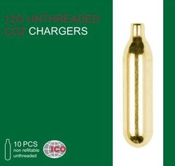 ICO-Cartucce a CO2 da 12 g unthreaded 30 Gram-Cilindro 12 gm-Contenitore di Ricarica di Gas, di quantitativi Disponibili