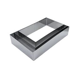 LILY COOK KP5349 Cadre Pâtissier rectangle Inox Argent 25 x 16 x 5,10 cm