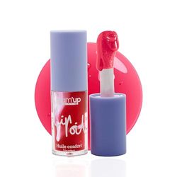 Glam'Up Paris Lip Oil - High Shine Hydrating Plumping Lip Oil - Lip Oil - Moisturising and Plumping - Non-Sticky Finish - Ultra Glossy Lips - Extra Large Applicator - Cherry