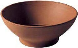 CIOTOLA IN TERRACOTTA PER PIANTE E FIORI; DIAMETRO CM. 37, ALTEZZA CM. 14.