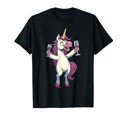 Camisetas gráficas para amantes del vino de unicornio para hombres, mujeres, niños y niñas Camiseta