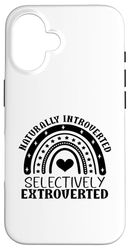 Naturally Introverted Rainbow Socially Awkward Case for iPhone 16