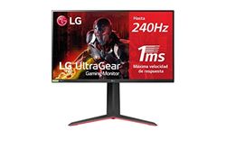 LG 27GP750-B - Monitor Gaming UltraGear 27 pulgadas, 240Hz, 1 ms, 1000:1, 400nit, DCI-P3 98%, 16:9, HDMI, DisplayPort, Tecnología Black Stabilizer, Conectividad Universal, Color Negro