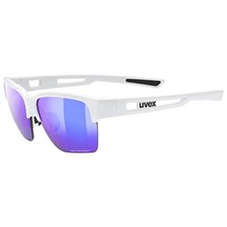 uvex sportstyle 805 CV - outdoorbril voor dames en heren - gespiegeld - contrastverhogend - white/plasma daily - one size