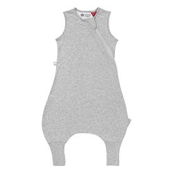 Tommee Tippee Babyslaapzak met benen, de originele grobag steppeebag, babyrompertje, heup-gezond ontwerp, zachte katoenrijke stof, 18-36 m, 2,5 TOG, Sky Grey Marl