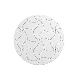 Questo Casa, Round Digital Printed Mouse Pad, Non-Slip Base, for Office and Home, Diameter:22cm