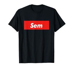 Idea de regalo personalizada con nombre de camisa Sem para Sem Camiseta