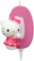 Dekoback 02-08-00177 Candelina col numero 0 Hello Kitty