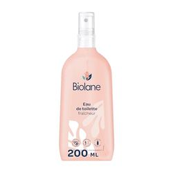 BIOLANE-Eau de toilette bebe Fraicheur -Parfume Bébé après la Toilette- NOUVELLE FORMULE - Pour Fille et Garçon-200ml-Fabriqué en France