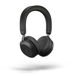 Jabra Evolve2 75 PC draadloze headset met 8-microfoontechnologie - Dual Foam Stereo Hoofdtelefoon met geavanceerde actieve ruisonderdrukking, USB-A Bluetooth-adapter en MS Teams-compatibiliteit