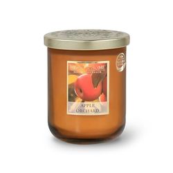 HEART & HOME - Candela profumata a base di cera naturale di soia per la casa, grande barattolo di mela del frutteto – durata di combustione 75 ore – regalo, decorazione e profumo per la casa, vaso di
