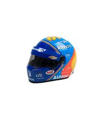 Kimoa – Casco Mini Indy 2019 Escala 1/2, vuxen unisex, Azul Eléctrico, Estandár