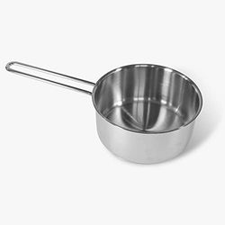 Moneta Allegro Inox Sauce Pan, Casserole avec Poignée, Acier Inoxydable Résistant, Convient à Toutes les Plaques de Cuisson, Lavable au Lave-Vaisselle, 20 cm