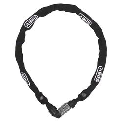 ABUS Cadeado de corrente 1200 Web - cadeado de combinação de aço especial - nível de segurança 2 - 110 cm - preto