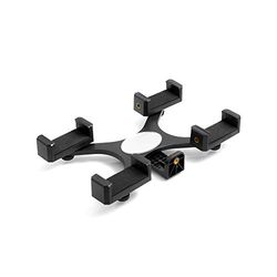 SYSTEM-S 57284127 tripode con 1/4 Rosca Soporte Tripod Monopod para 4 x Smartphone de 56 mm – 72 mm Ajustable