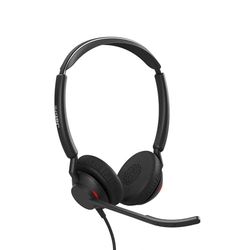 Jabra Engage 50 II Auriculares Estéreo con cable, 3 micrófonos, cancelación de ruido, ultraligeros, cable USB-A, Para plataformas de comunicaciones unificadas como Zoom y Unify, Negro