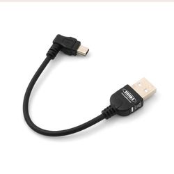 SYSTEM-S 90 ° angolato Cavo di Ricarica Mini USB Cavo Dati connettore angolare, 10 cm