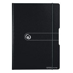 Herlitz Easy Orga To Go 11217221 - Carpeta con pinza (poliestireno, A4) color negro