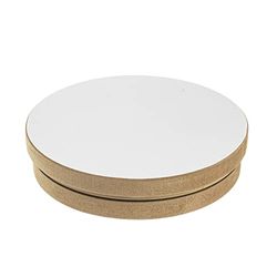 Glorex 6 8076 320 - Ruota per ceramiche e Bordi di Tavolo, Spessore 4 cm con Cuscinetto a Sfera, per la tornitura Manuale di Splendidi lavori con Argilla e Creta da Modellare.