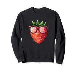 Divertimento estivo fruttato con una fragola alla moda Felpa