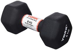 York Neo Hex hantlar – svart, 8 kg